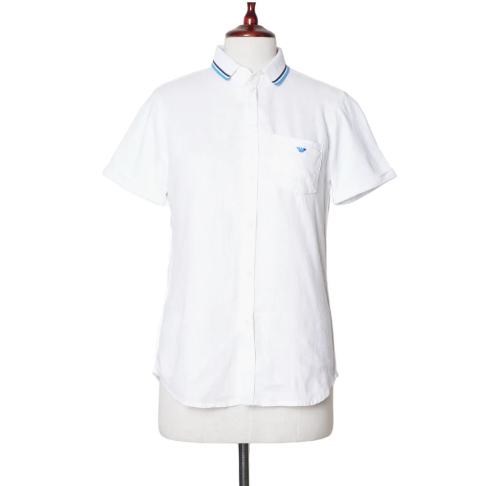 Armani junior linen cotton button up shirt  size 8A